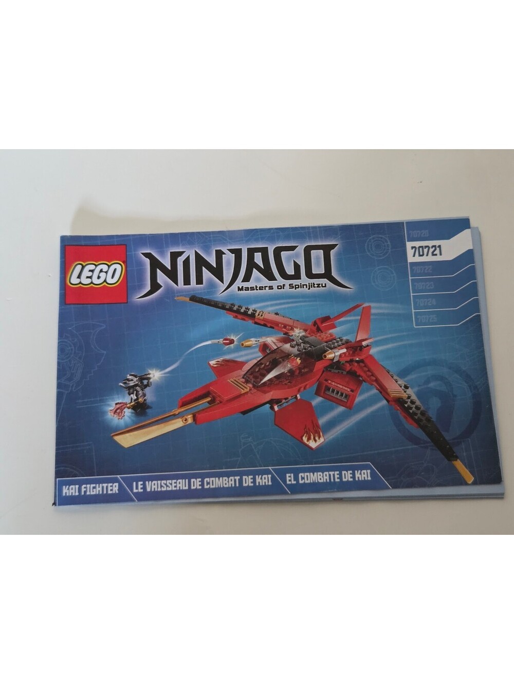 LEGO Ninjago Masters of Spinjitzu Instruction Manual Booklet Set 70721 Kai Fight